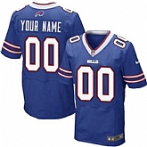 Men Nike Buffalo Bills Customized Blue Team Color Stitched NFL Elite Jersey,baseball caps,new era cap wholesale,wholesale hats